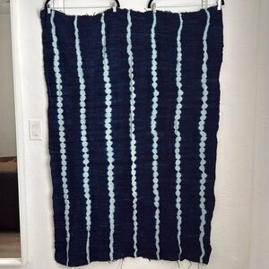 SHIBORI TIE DYE COTTON BLANKET